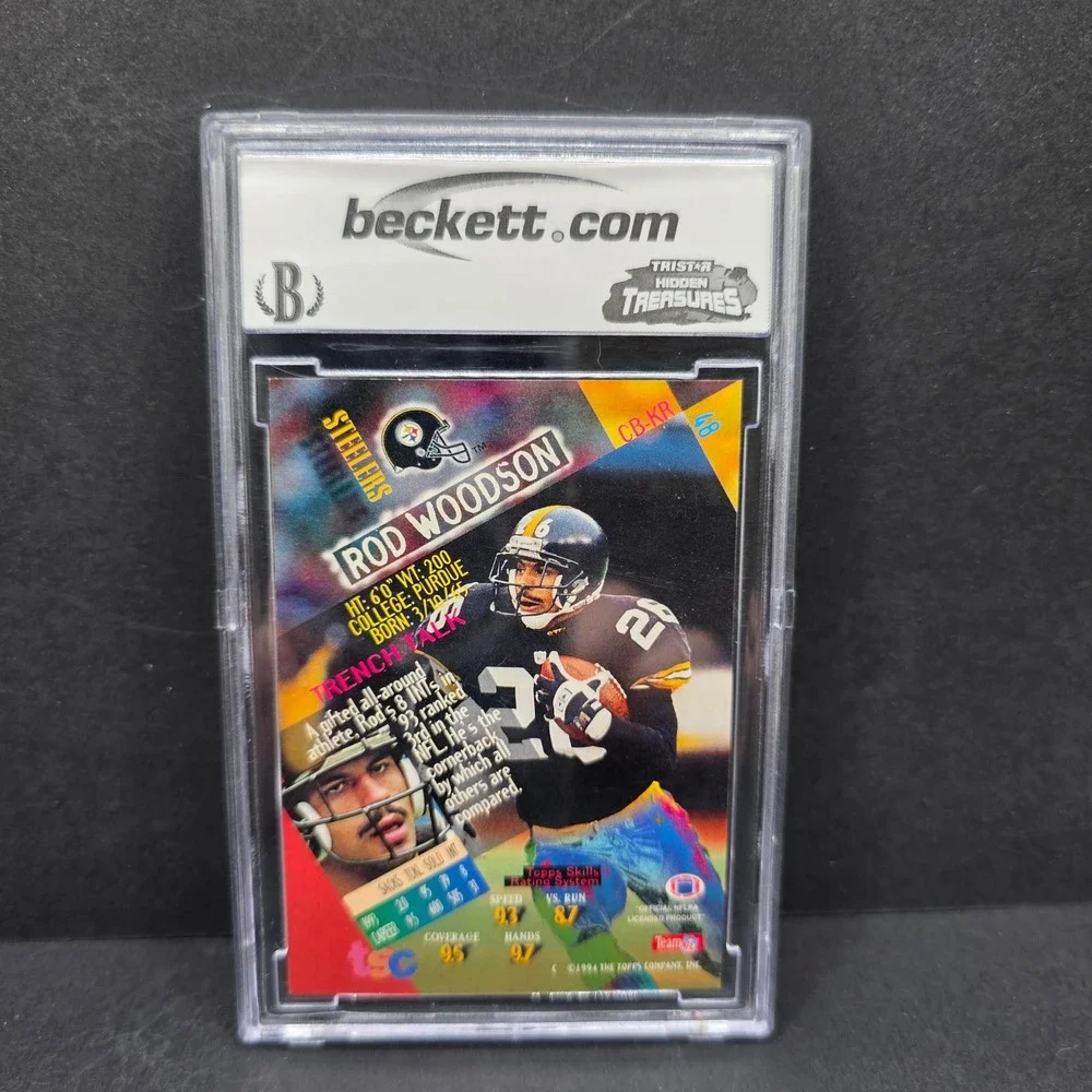 Topps Stadium Club Football Rod Woodson BCCG‎ 9 1994 #48 Steelers Card